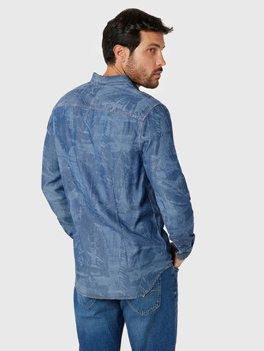 Denim shirt with print - 3