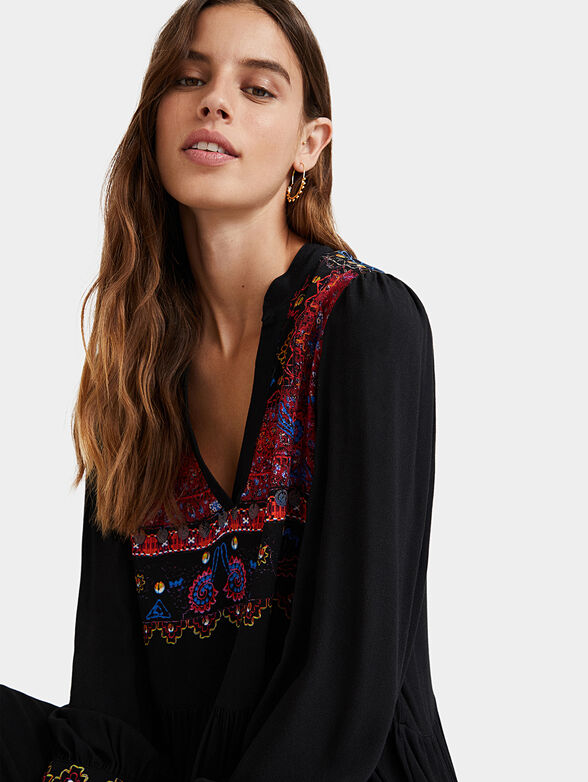 SOLSONA Dress with boho embriodery - 3