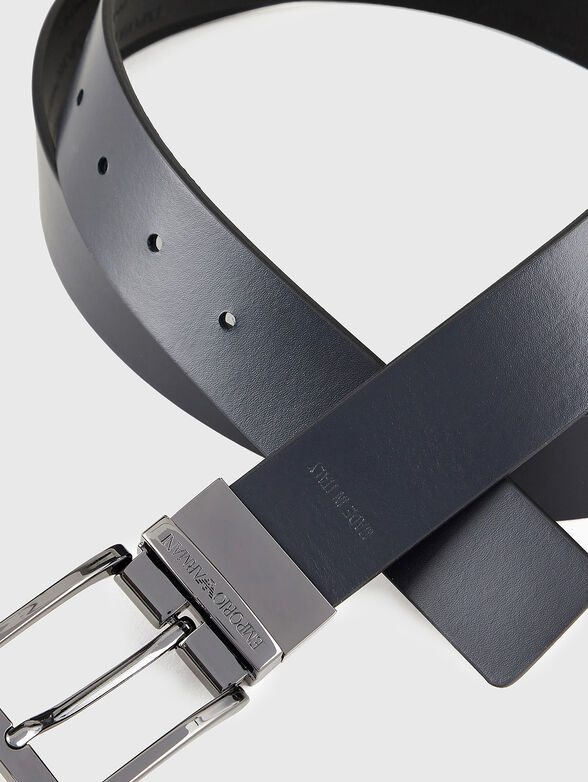 Reversible belt with logo  - 4