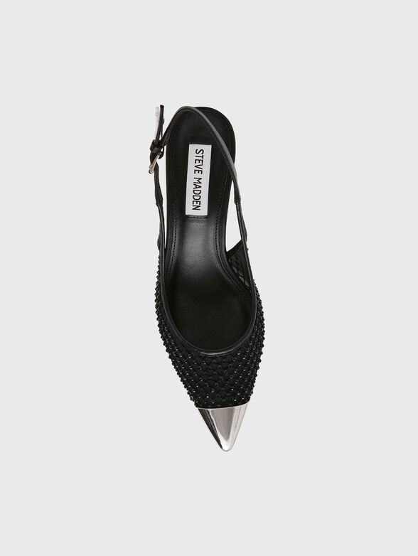 Heeled sandals with rhinestones - 4