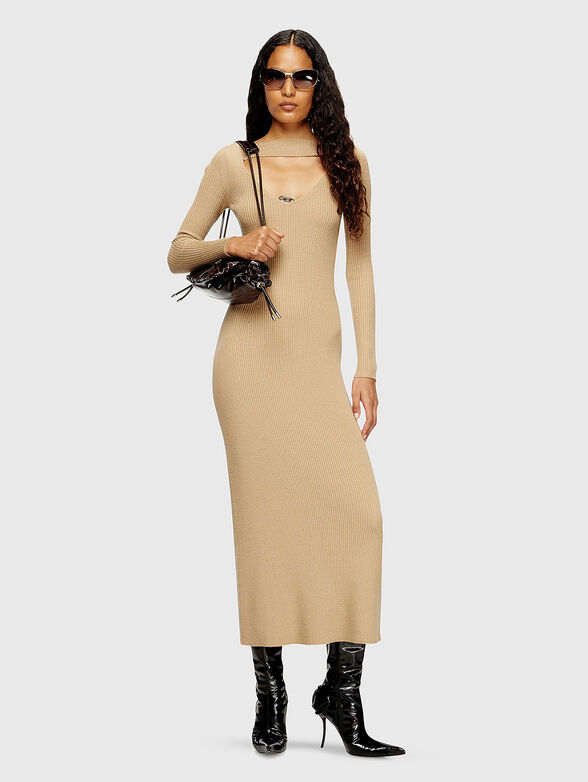 M-OLONI ribbed wool midi dress - 4