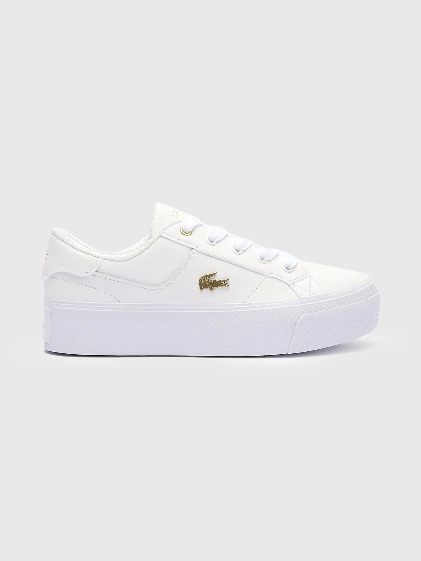 ZIANE white leather sneakers brand LACOSTE Globalbrandsstore en