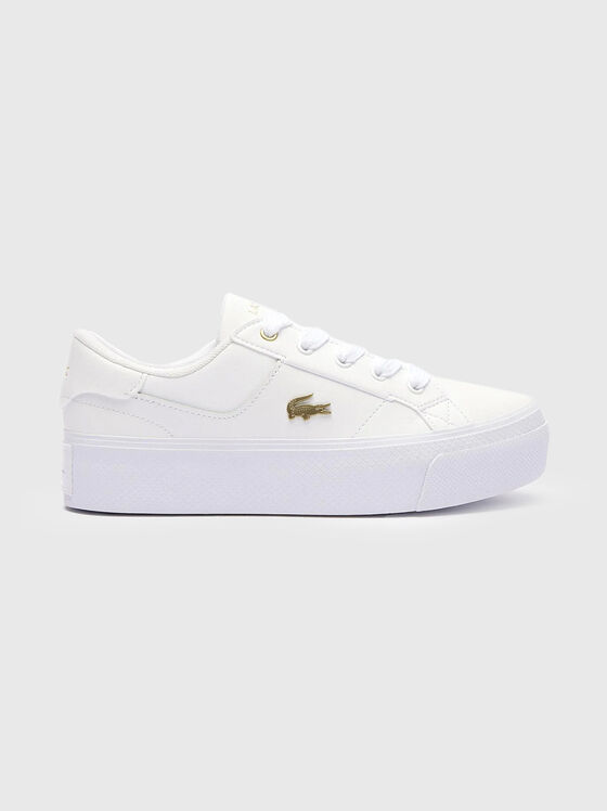 ZIANE white leather sneakers - 1