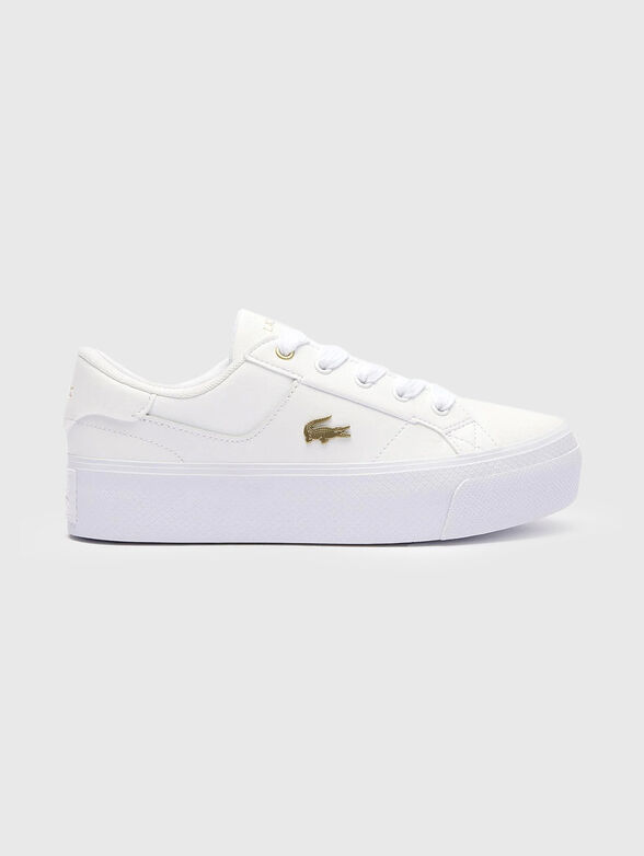 ZIANE white leather sneakers - 1
