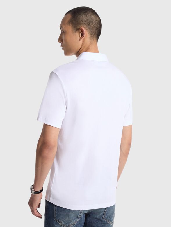 Cotton polo shirt with logo detail - 2