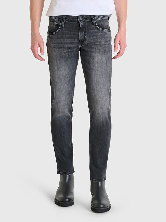 Черни дънки KURT със средна талия  - 1