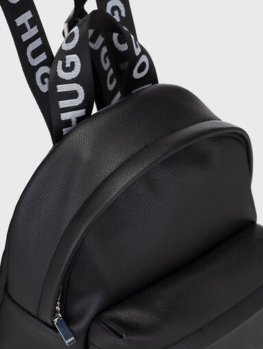 Black backpacks with logo accents - 4