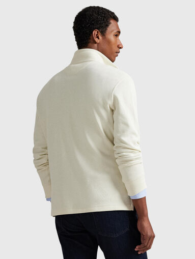 Cotton sweater with zip - 3