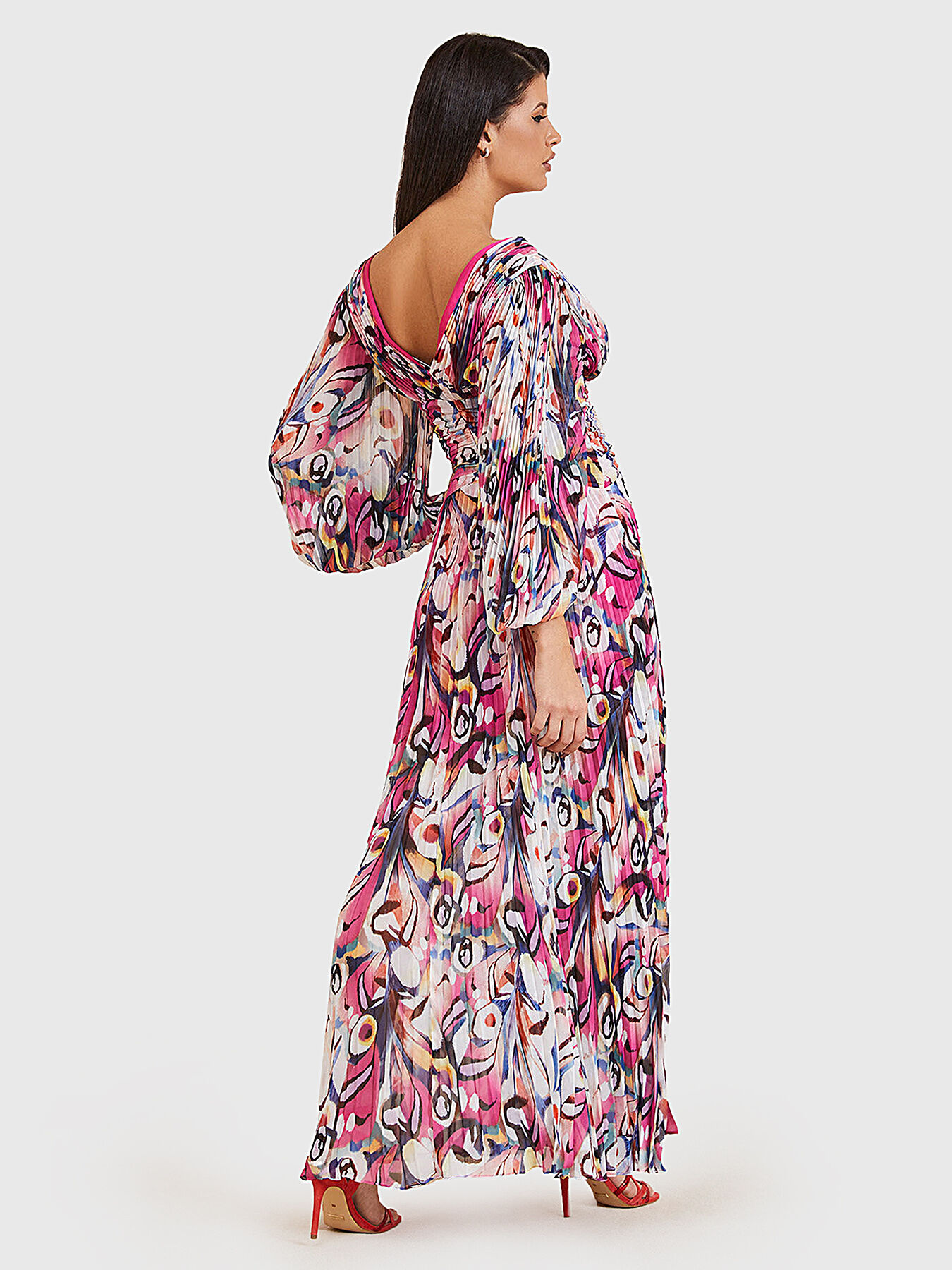 WONDERLAND maxi dress with print brand Marciano