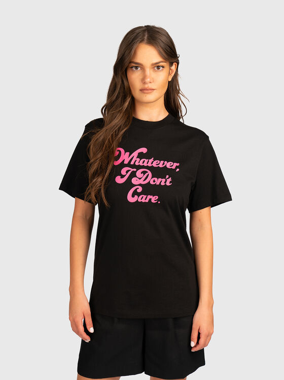 Памучна тениска с права кройка - 1