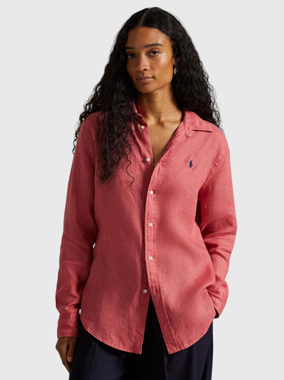 Ленена риза с дълъг ръкав - 1