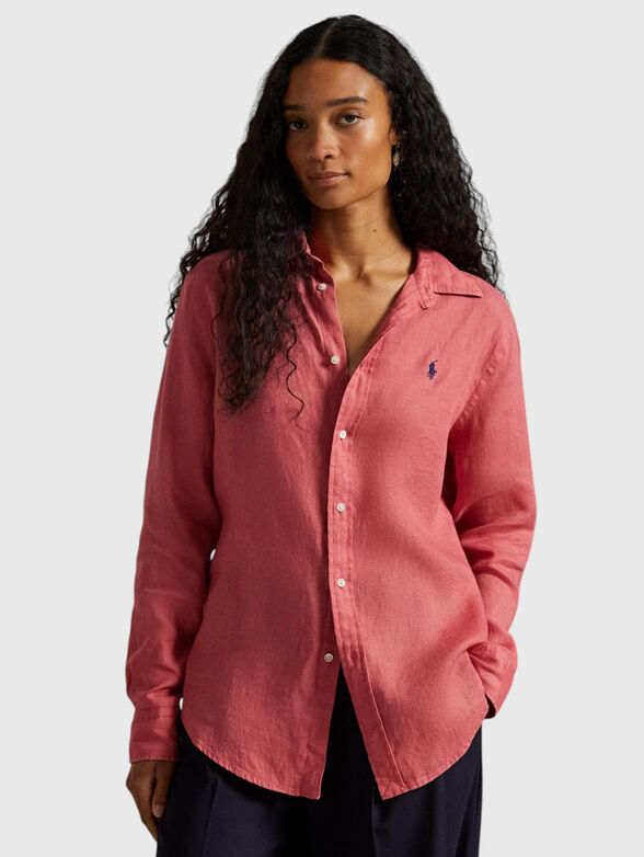 Long-sleeved linen shirt - 1