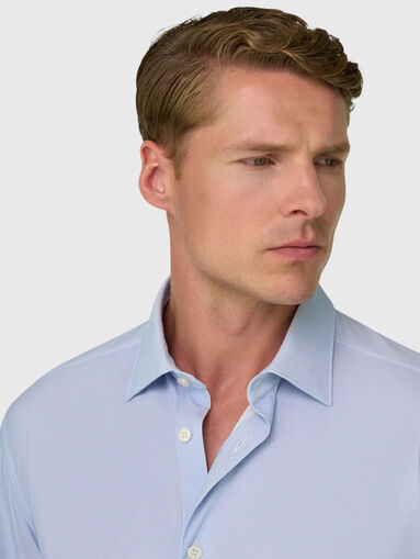 Slim fit blue shirt - 4