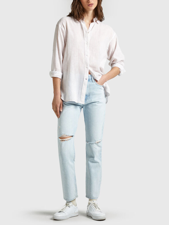 POLLY cotton and linen shirt - 2