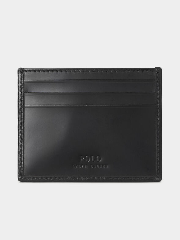 Leather card holder with print - 2