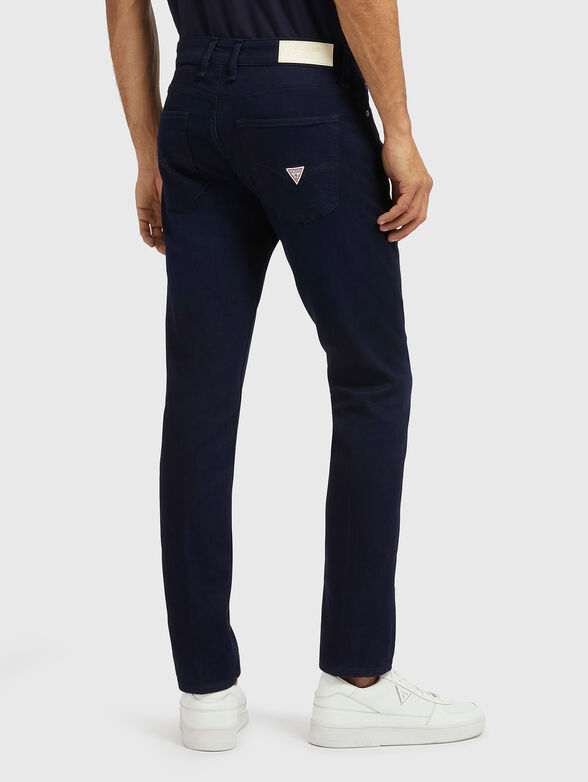 Navy blue slim jeans - 2