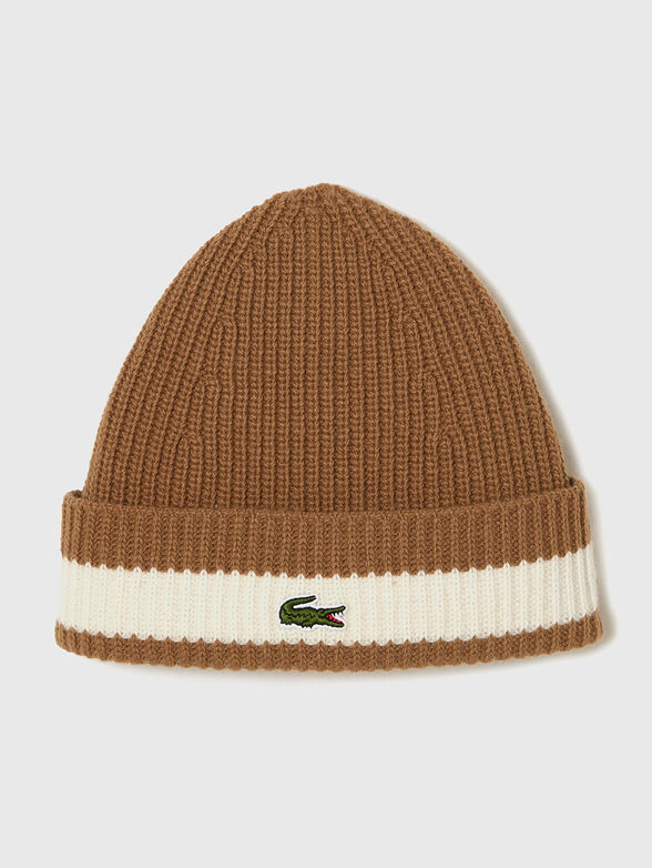 Wool logo beanie - 1