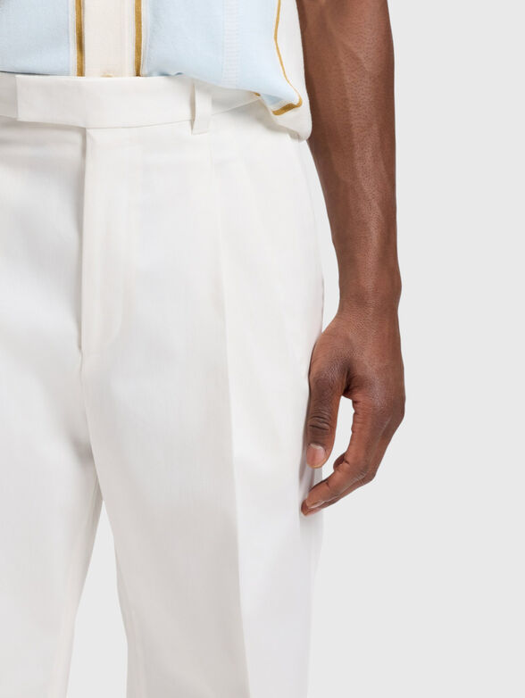 Straight-leg trousers made from a cotton blend - 3