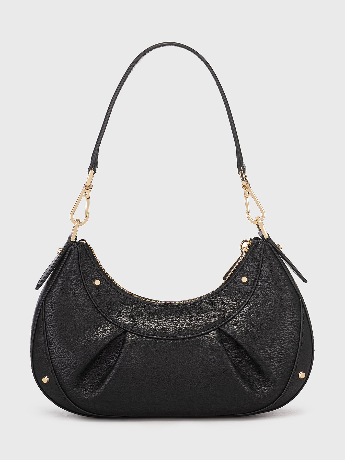 Black bag with eyelets and metal logo brand MICHAEL KORS