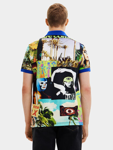 Polo shirt with colorful print - 3