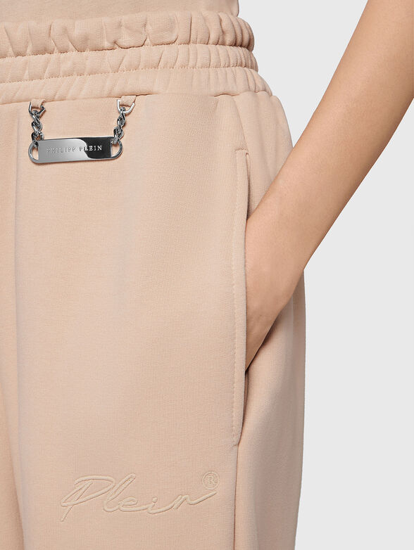 Sweatpants in beige - 4
