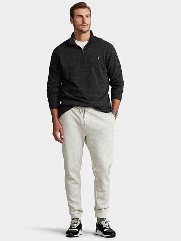 Cotton sweater with logo - 2