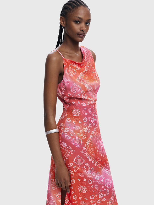 Midi dress with floral details - 4
