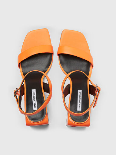 ASTRA NOVA leather heeled sandals - 5