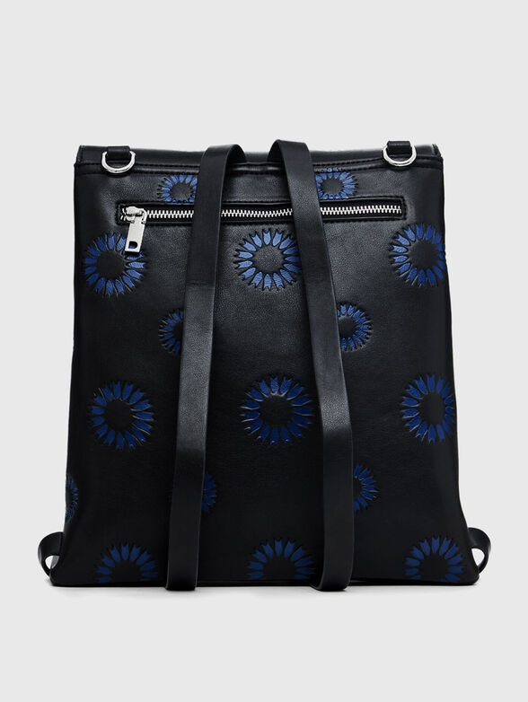 Black backpack with contrasting details - 2