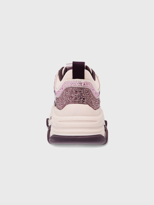PRIVY sneakers in beige with rhinestones - 3