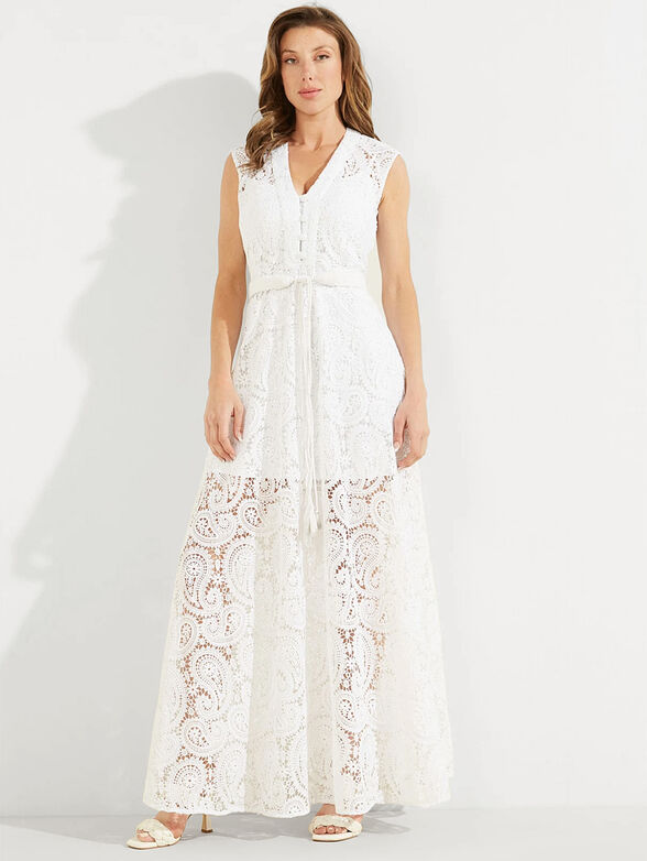 CRETA maxi dress with lace - 1