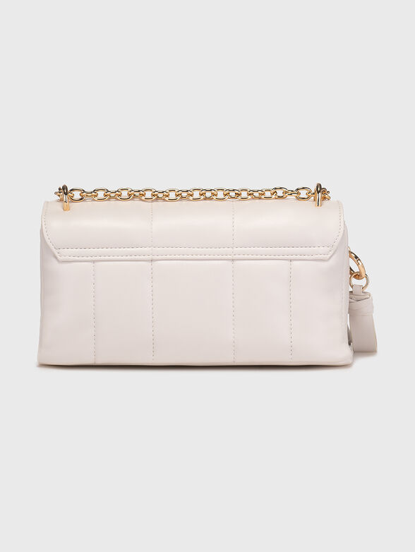 Black crossbody bag with metal logo detail - 3