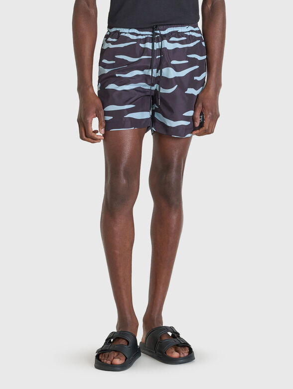 Printed beach shorts - 1
