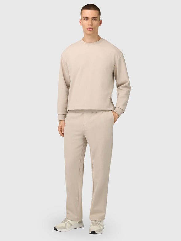 Cotton blend trousers with ties - 4