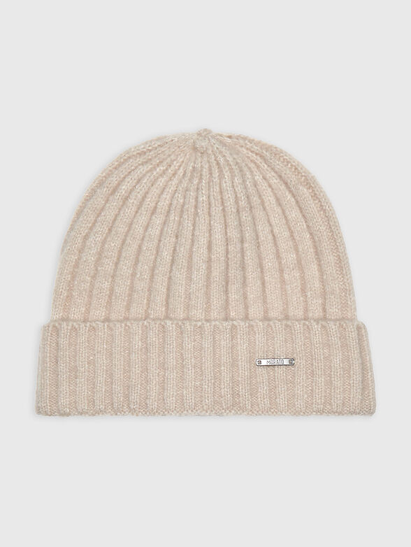 Knitted hat from wool blend - 1