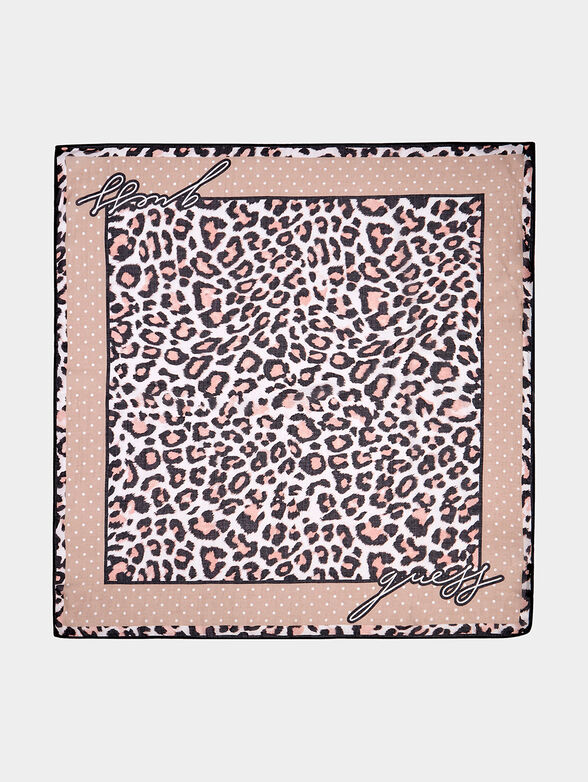 TERRY Scarf with animal print - 2