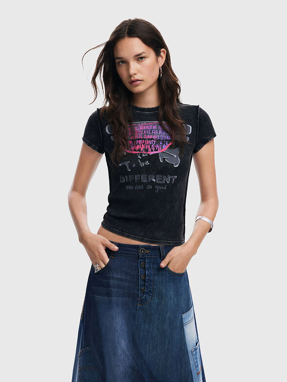 T-shirt with accent print - 1