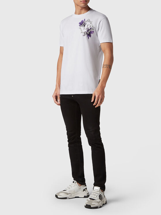 Тениска с овално деколте FLOWERS - 2