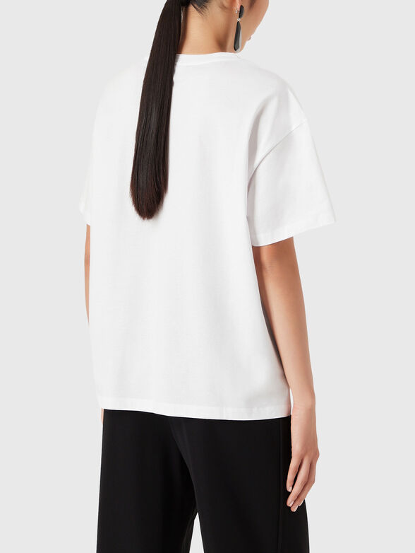 Cotton T-shirt with accent print - 3