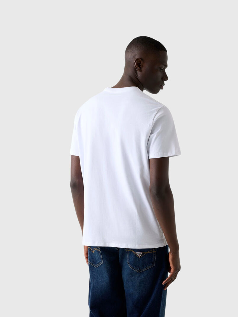 Black T-shirt with monogram print - 3