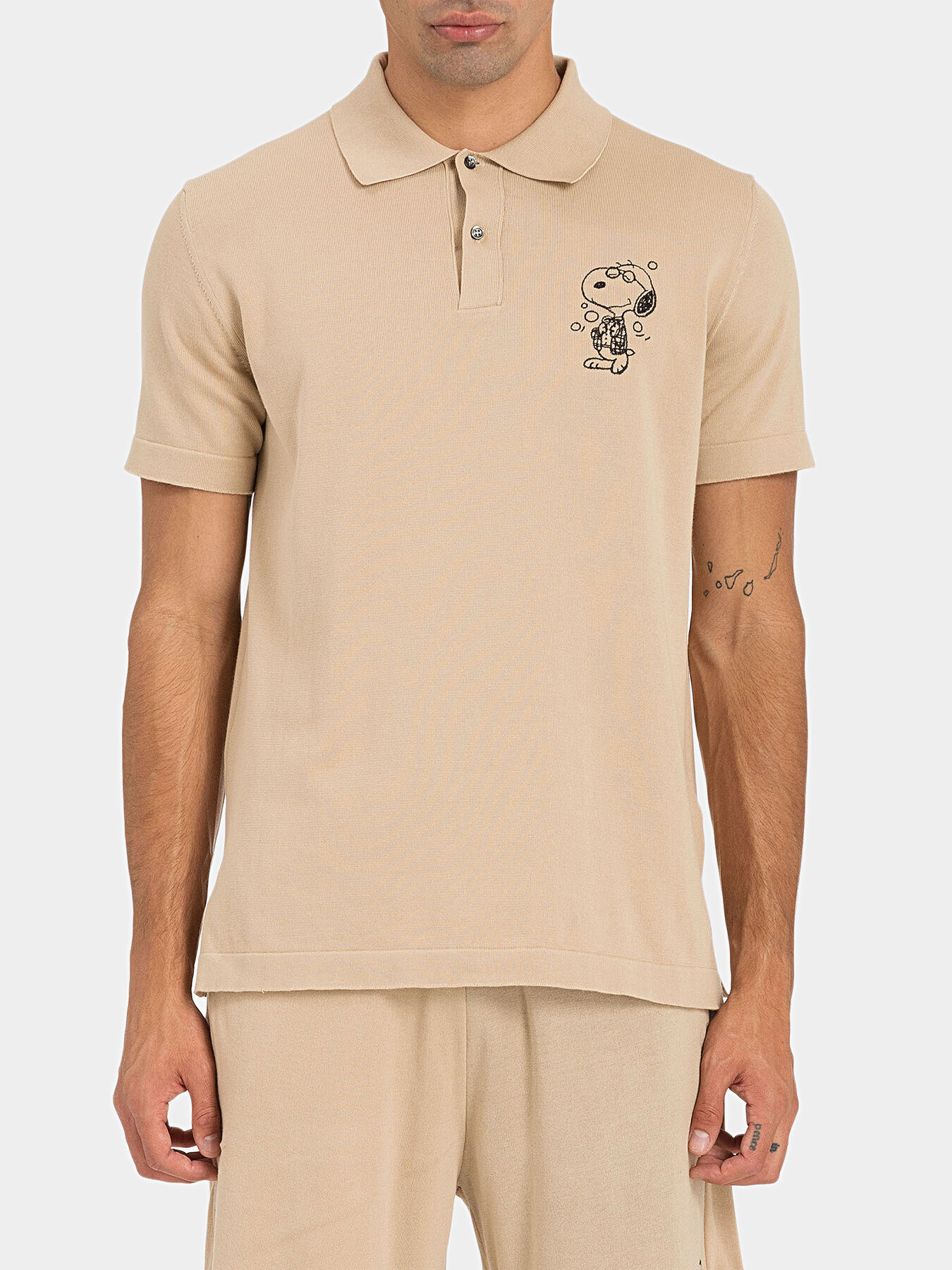 Knitted polo shirt with Snoopy print brand ICEBERG