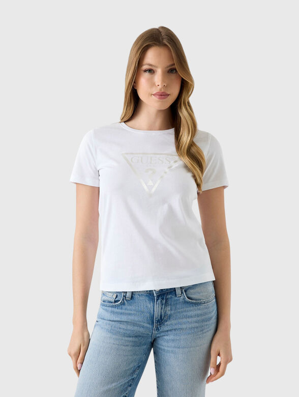 Cotton T-shirt with a printed logo - 1