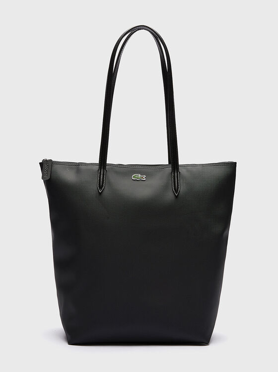 Черна чанта с лого детайл - 1