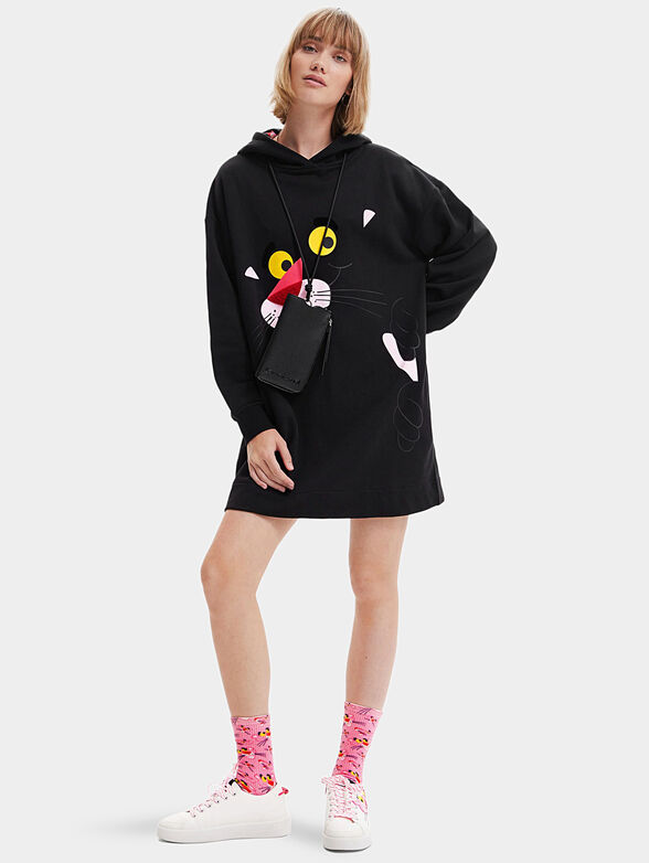 HELLO PINK PANTHER sweatshirt dress - 2