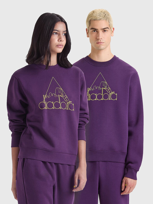 Unisex sweatshirt with logo print - 0