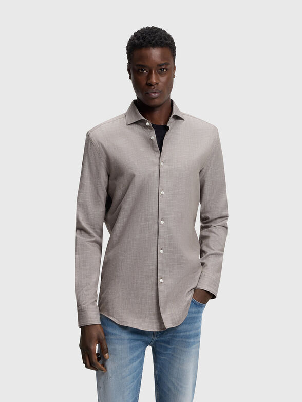 Cotton and linen shirt - 1
