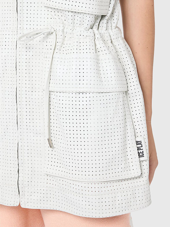 Perforated leather vest - 4