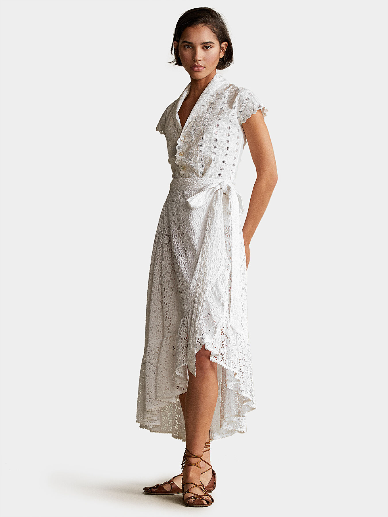 Cotton outlet lace skirt