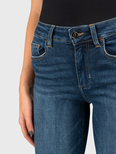 Skinny jeans with rhinestones - 4