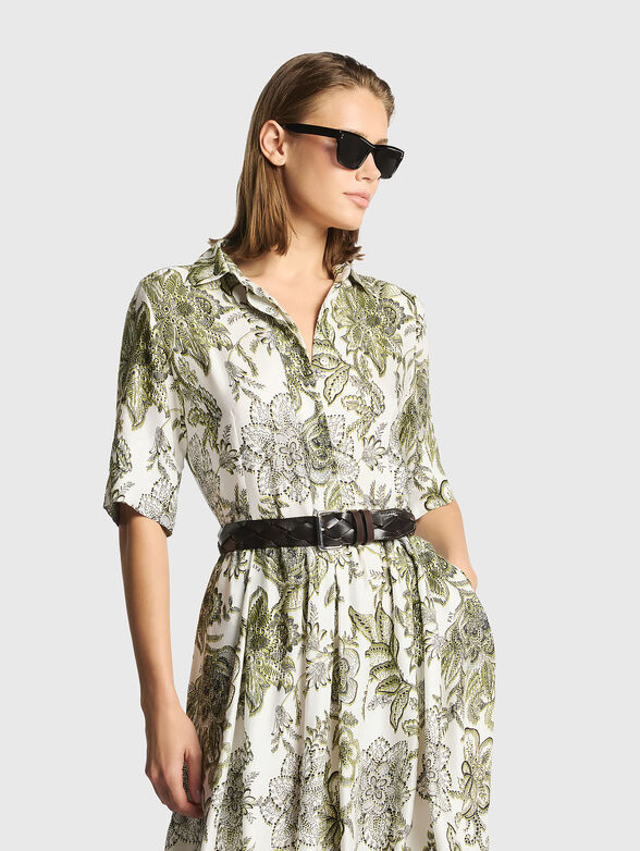 Viscose shirt-style dress - 3